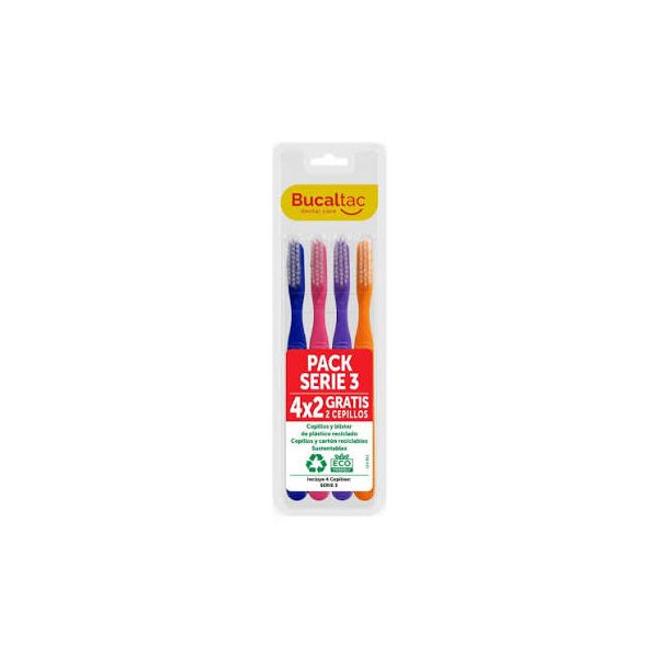 BUCALTAC CEPILLO DENTAL SERIE 3 4X2