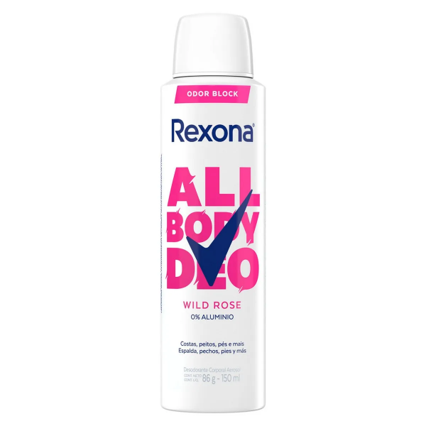 REXONA ALL BODY DEO WILD ROSE X150ML