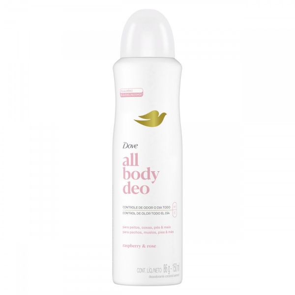 DOVE ALL BODY DEO RASPBERRY & ROSE X150ML