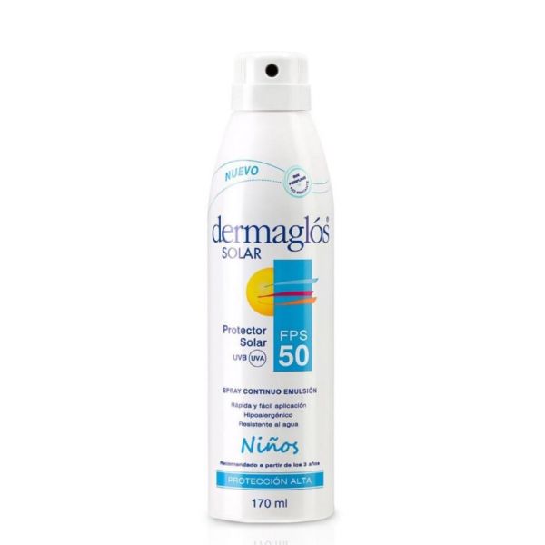 DERMAGLÓS SOLAR FPS 50 NIÑO SPRAY 170 ML