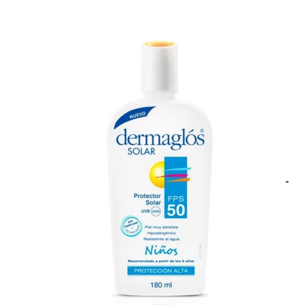 DERMAGLÓS SOLAR FPS 50 NIÑOS 180 ML