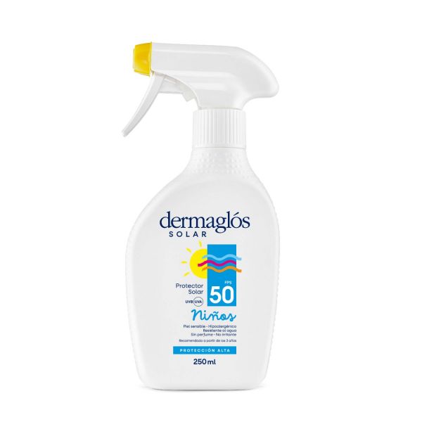 Dermaglós Solar Protector Solar Niños con FPS50 Gatillo 250 ml