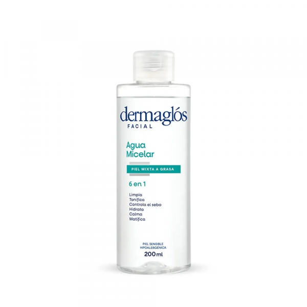Agua Micelar Dermaglos Piel Mixta A Grasa x200ml