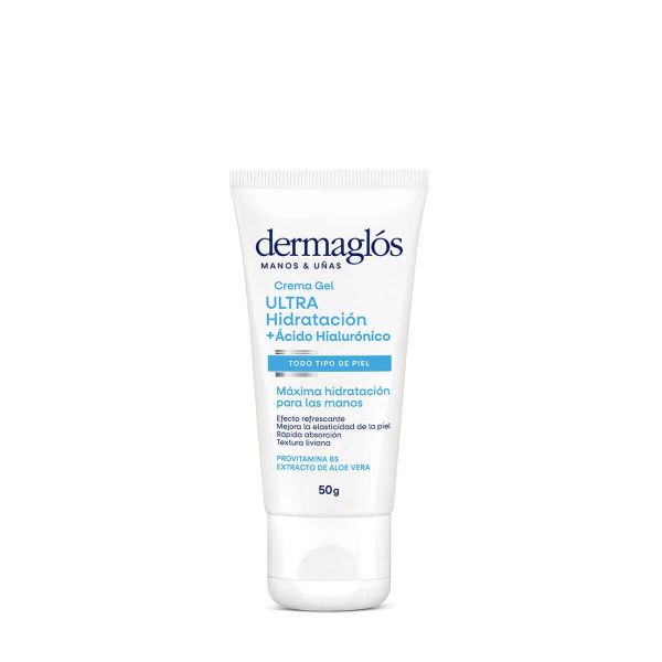 Dermaglós Crema Gel para Manos Ultra Hidratación + Ácido Hialurónico