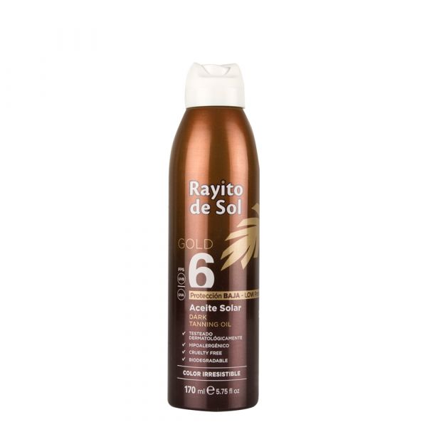 RAYITO DE SOL GOLD ACEITE BRONCEADOR AEROSOL FPS6 170ML