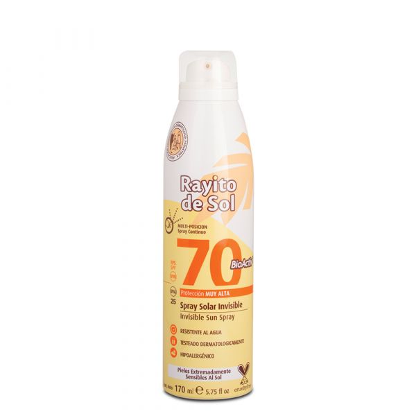 RAYITO DE SOL SPRAY SOLAR INVISIBLE FPS70 170ML
