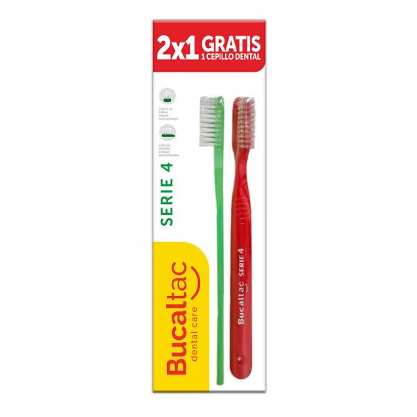 BUCALTAC CEPILLO DENTAL SERIE 4  2X1