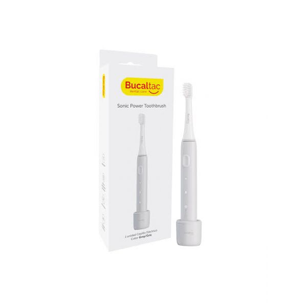 BUCALTAC CEPILLO DENTAL ELECTRICO SONIC POWER TOOTHBRUSH GRIS