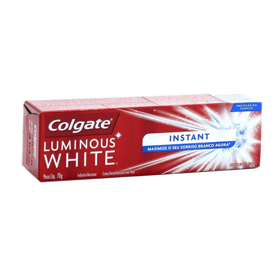 creme dental colgate luminous white instant