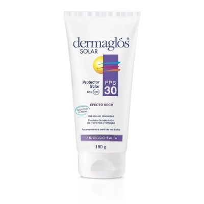 Dermaglos solar FPS 30 efecto seco x 180 g