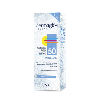 Dermaglós Solar Protector Solar con FPS50 Mineral por 90 g