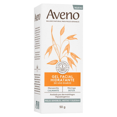 Gel facial hidratante para pieles sensibles, mixtas y oleosas x 50 g