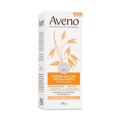 Crema facial hidratante de uso diario para pieles sensibles y secas x 50 g