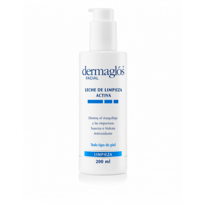Dermaglos  facial Leche de limpieza activa  x 200 ml