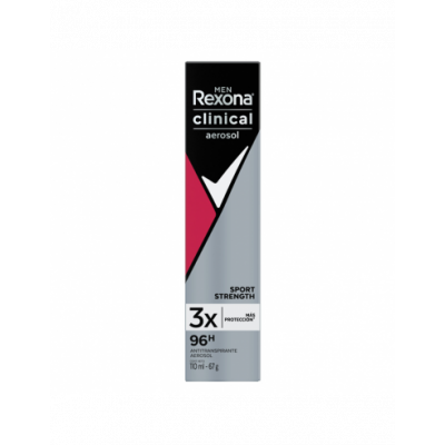 Clinical men sport strength antititranspirante aerosol x 67 g