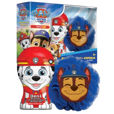 SET PAW PATROL SHAMPOO 3EN1 300ML + ESPONJA DE BAÑO